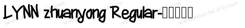 LYNN zhuanyong Regular字体转换